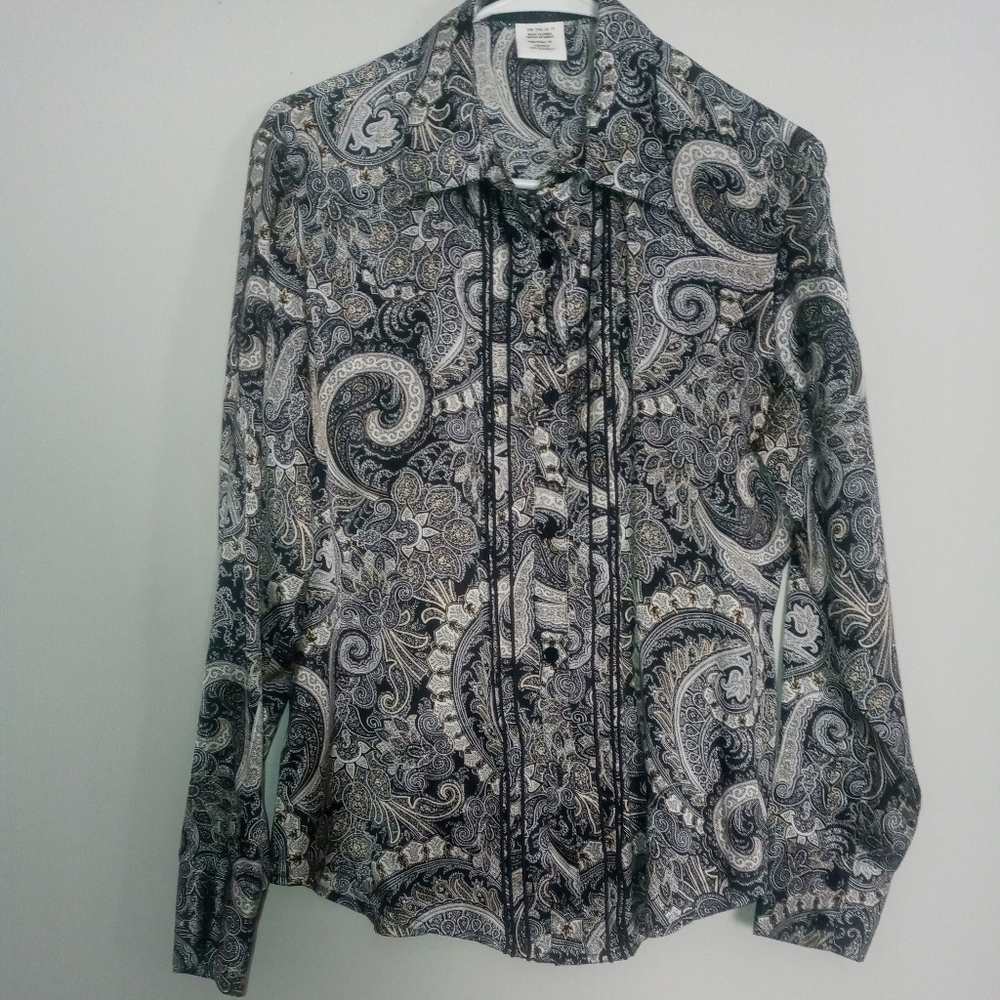 100 % silk harvé Bernard blouse size 12